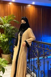 Rafiah Gorgeous Mesh Net Koti Abaya Set