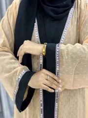 Rafiah Gorgeous Mesh Net Koti Abaya Set - Image 4