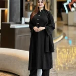 Luxury Sherjh Kameez Set- Black