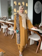 Zayra Luxe Co-ord Set- Master Color - 2 Pcs - Image 2